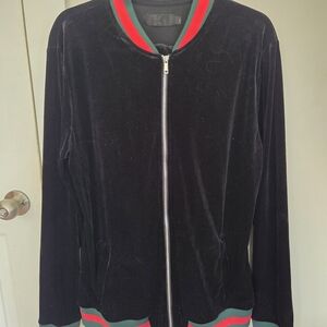 Simons Le 31 Black Jogging Set with Red and Green Accents